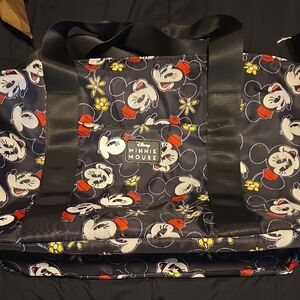 Bioworld Minnie Mouse Duffel Bag - Black and Red